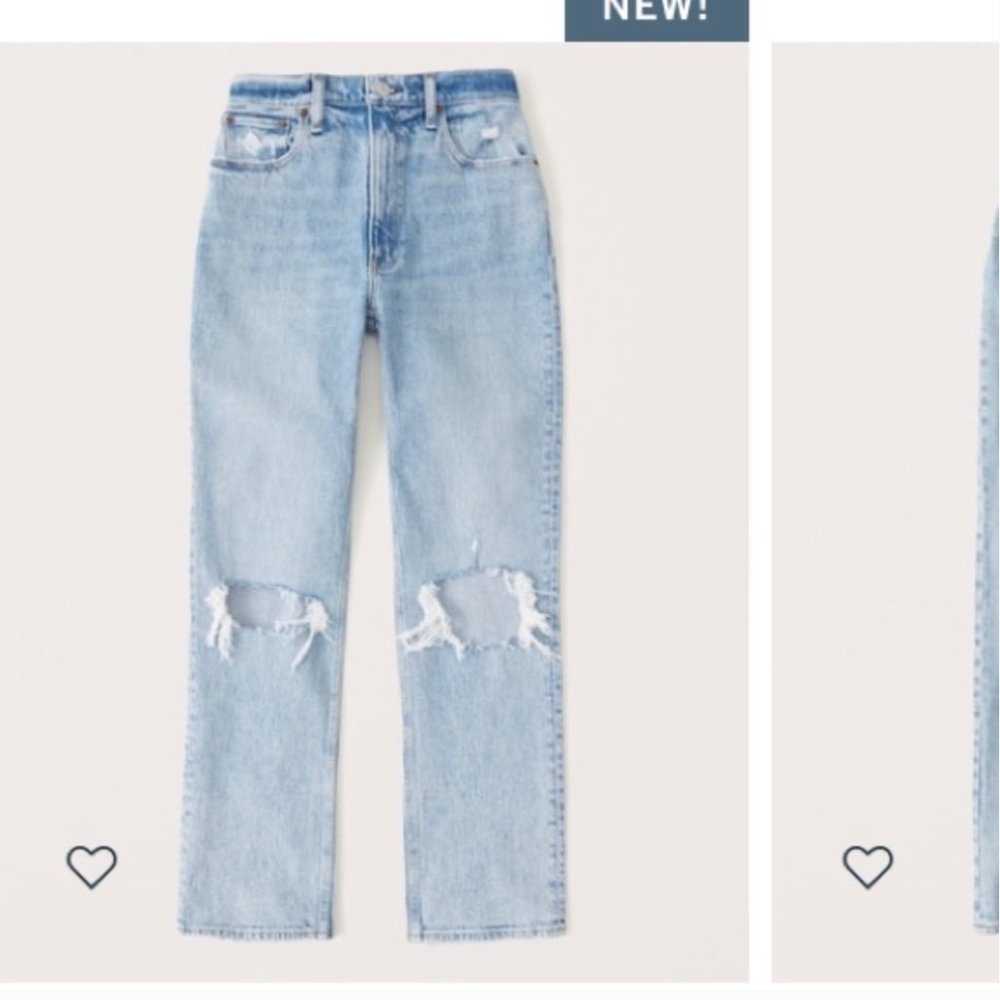 Abercrombie &. Fitch 90s High Rise Straight Denim